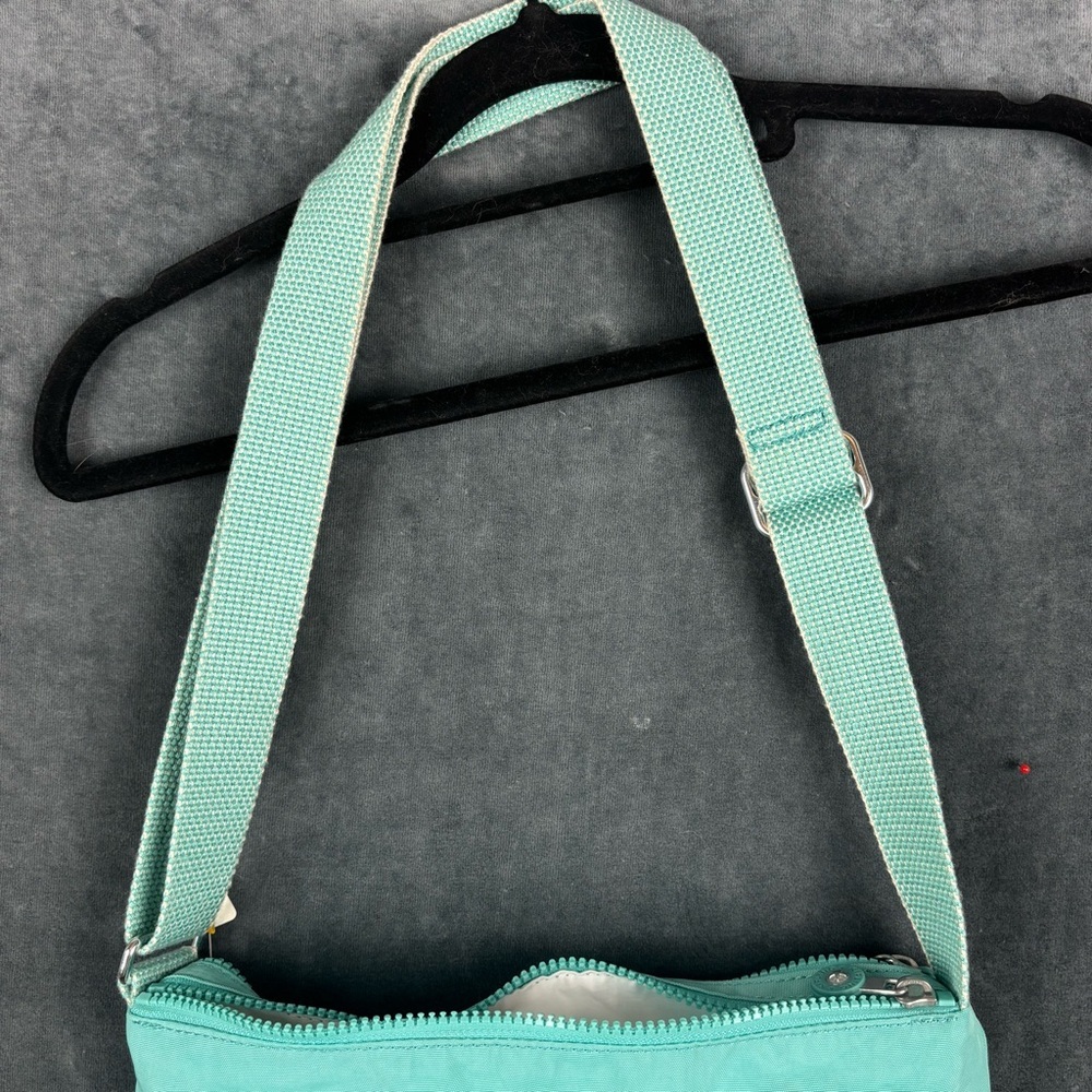 EUC Kipling Alvar multi-pocket Crossbody Bag in Mint Green Perfect condition! - Picture 4 of 15